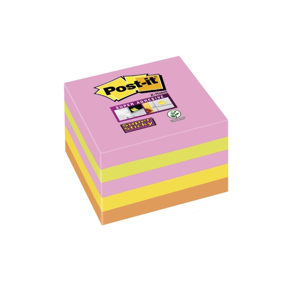 Post-it 654SN notes Super Sticky 76x76mm cape town - paquet de 5