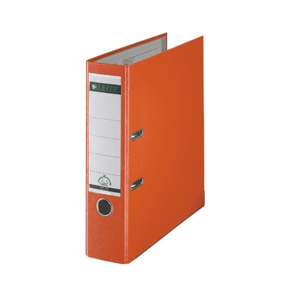 Leitz 1010 lever arch file PP 8 cm spine orange