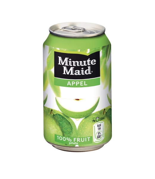 Minute Maid jus de pomme cannette 33cl - paquet de24