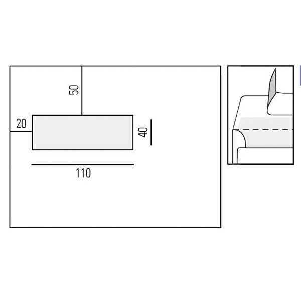 Enveloppes FSC 156x220mm bande siliconée fenêtre à gauche 80g - boîte de 500