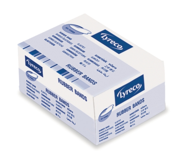 Lyreco rubber bands 180mm - box of 500g