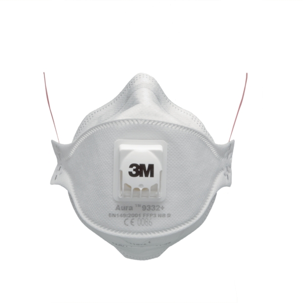 3M Aura 9332+ respirator mask with valve FFP 3 - box of 10 pieces