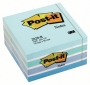 Post-it notes cube 76x76 mm 450 feuilles bleu pastel