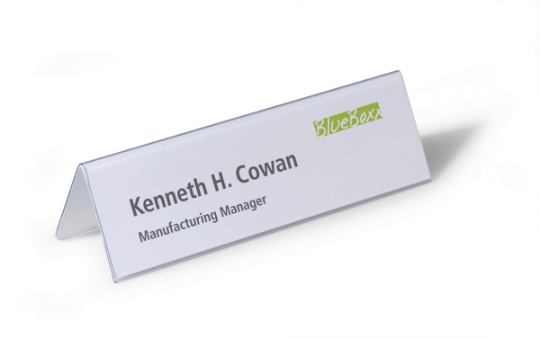 Durable 8052 table place name holder PVC 210x61mm