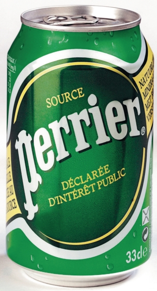 Perrier bruisend water blikje 33 cl - pak van 24