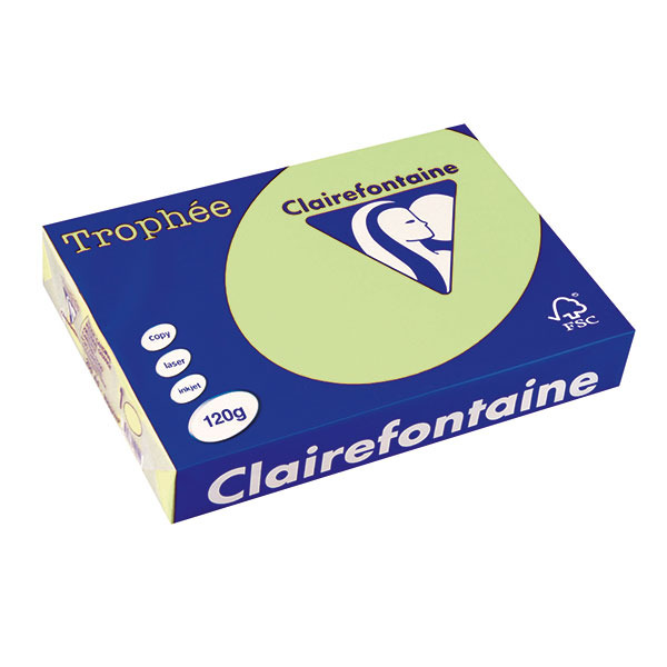 Clairefontaine Trophée 1216 coloured paper A4 120g green - pack of 250 sheets