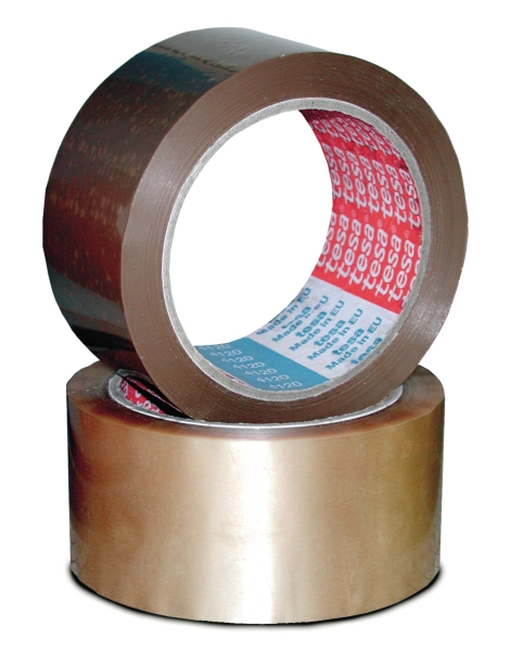 Tesa 4120 packaging tape 50mmx66m PVC brown