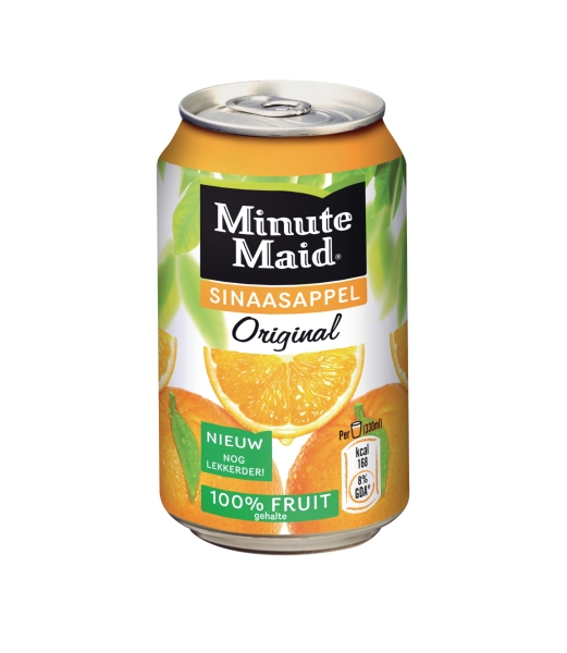 Minute Maid sinaasappel frisdrank blikje 33 cl - pak van 24