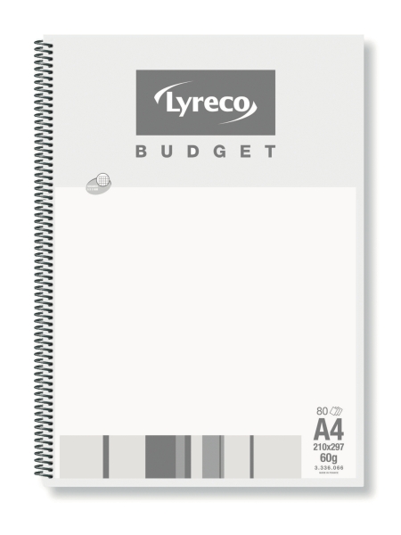 Lyreco Budget spiraalschrift A4 geruit 5x5mm