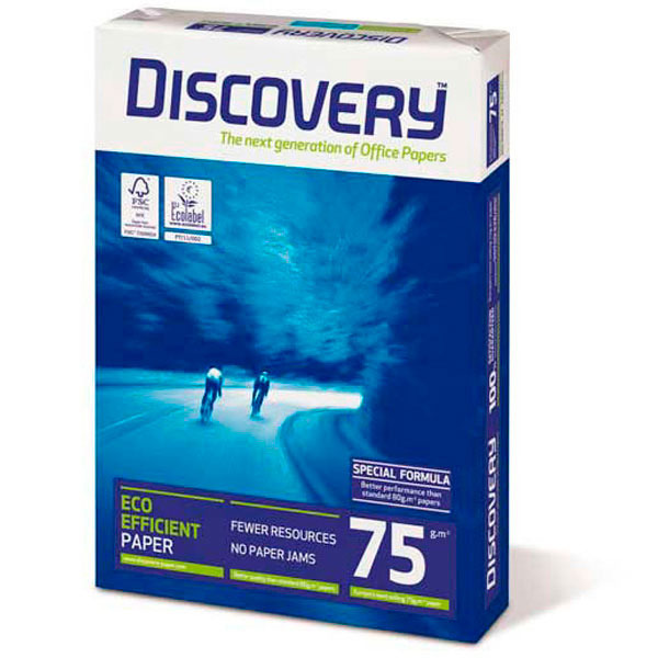 Discovery ecological white paper A3 75g - 1 box = 5 reams of 500 sheets