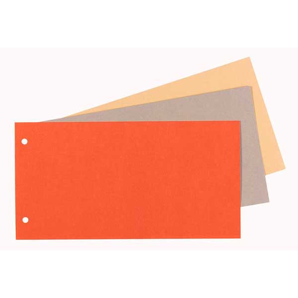 Lyreco Premium rectangle dividers cardboard 250g grey - pack of 250