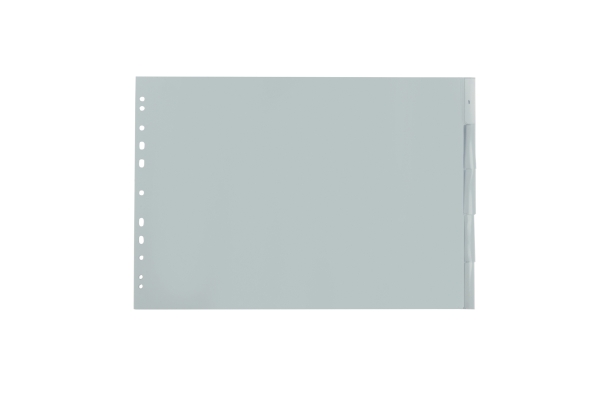 IndX extra wide dividers A3 landscape with insertable labels 5 tabs PP