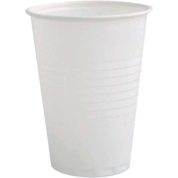 Disposable cups for warm/cold drinks 20cl white - box of 3000