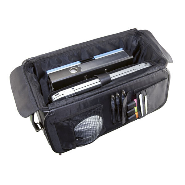 Monolith 2383 microfibre pilot case with laptop compartment