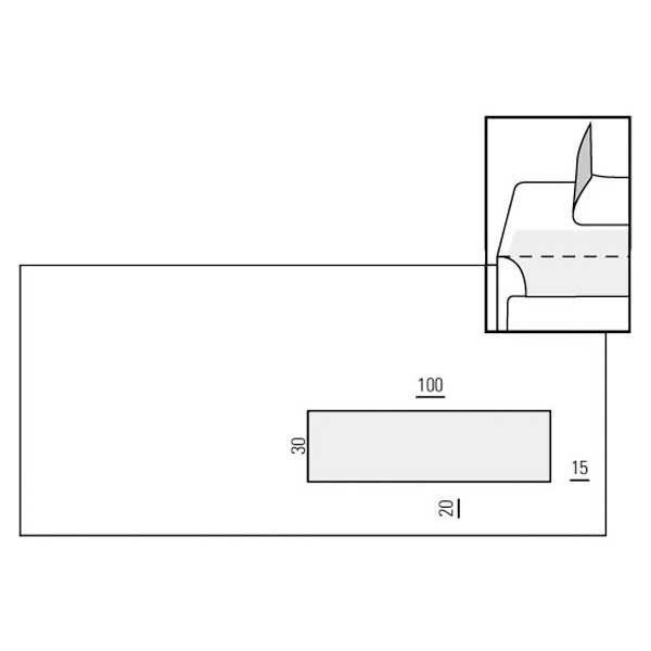 FSC envelopes 110x220mm peel and seal window right 80g - box of 500