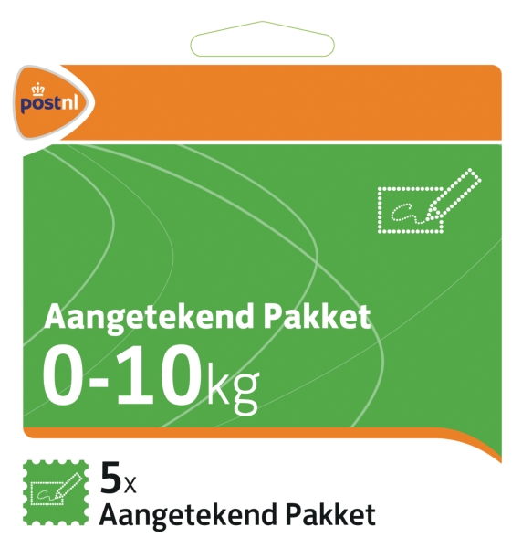 Stamps Registered parcel Pakketzegel till 10 kg - set of 5