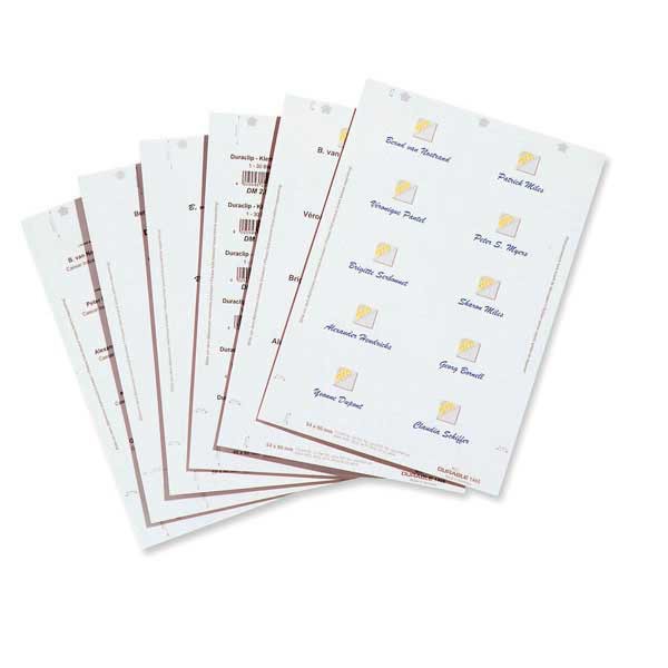 Durable 1456 inserts for badge 90x60mm - 8 per sheet - box of 160