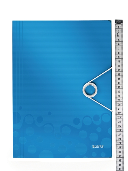 Leitz 4599 WOW 3-flap folder blue