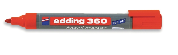 Edding 360 non-permanent marker bullet tip red