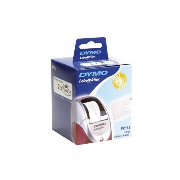 Dymo 99013 adresetiketten voor labelprinter 89x36mm transparant-doos van 260