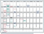 Legamaster 400000 planbord jaarplanner 12 kolommen/maanden 90x120cm