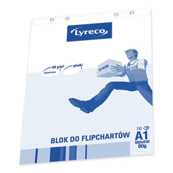 Blok do flipchartów LYRECO gładki, 30 kartek