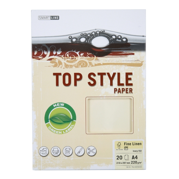 PK50 TOP STYLE LINEN PAP 250G CHAMOIS