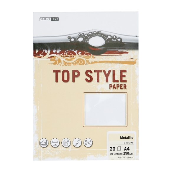 PK20 TOP STYLE PAPER 250G METALLIC PEARL