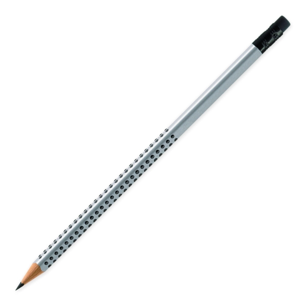 BX12 FABER GRIP2001 RUBBER TIP PENCIL HB