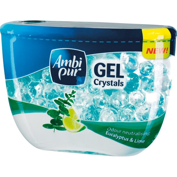 Odświeżacz powietrza AMBI PUR Crystals, zapach eukaliptus i limonka, 150 g