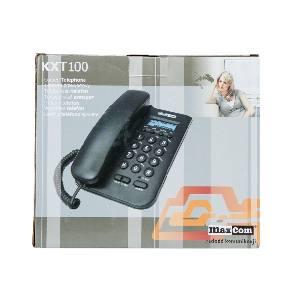 MAXCOM KXT604 TEL BLK/SILV