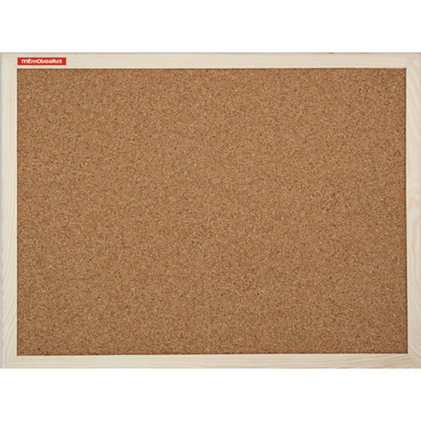 MEMOBOARDS WOOD CORK BOARD 90 X 60 CM