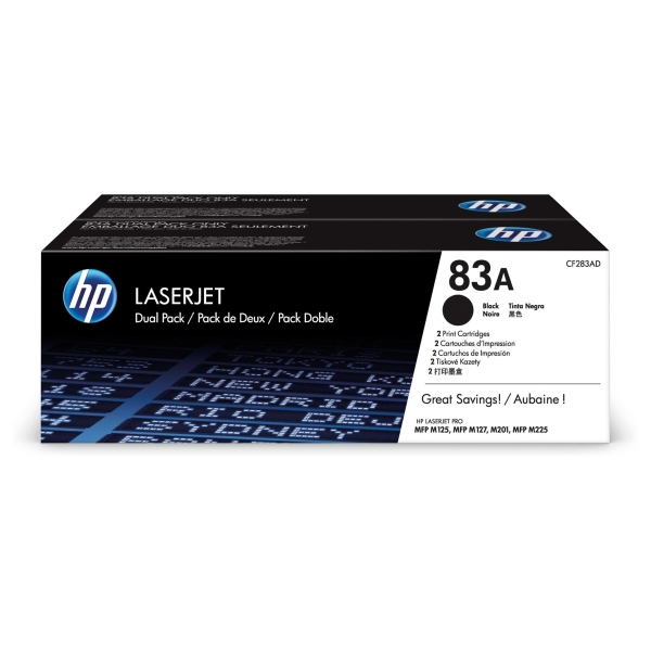 Toner HP 83A CF283AD czarny, dwupak