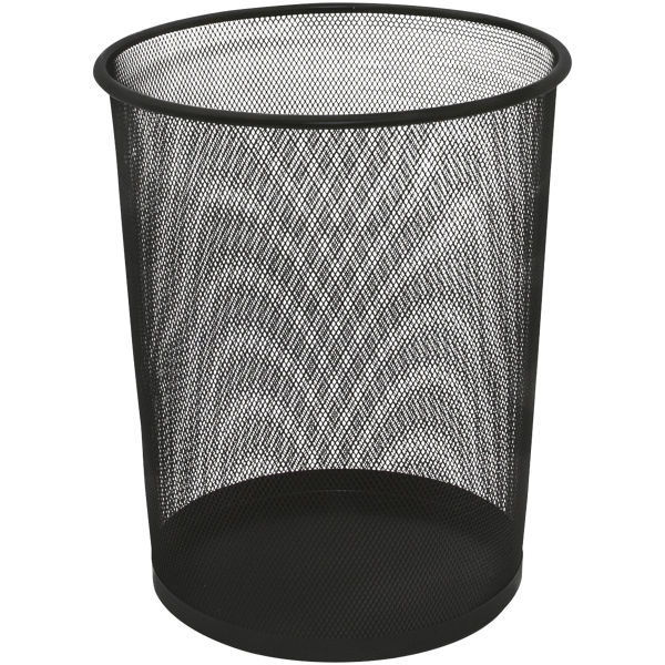 Q-CONNECT WASTE BIN METAL 19L BLACK