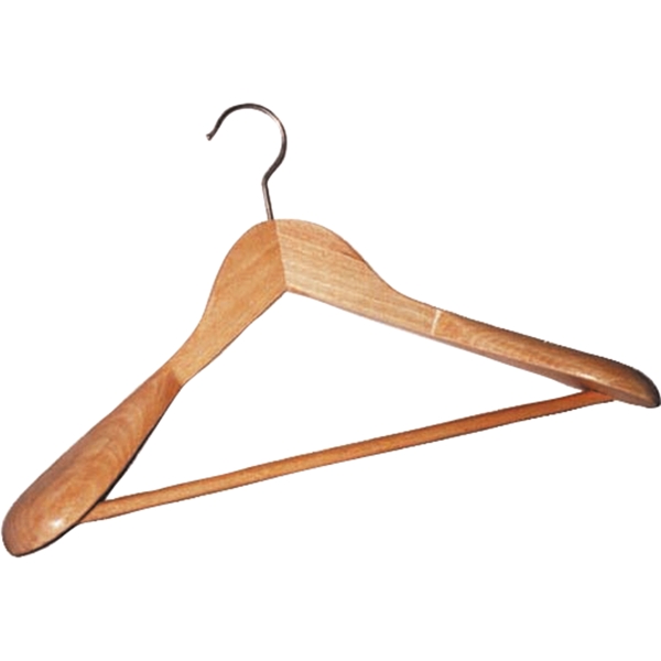 PK2 PROFILE COAT HANGERS WOODEN WIDE