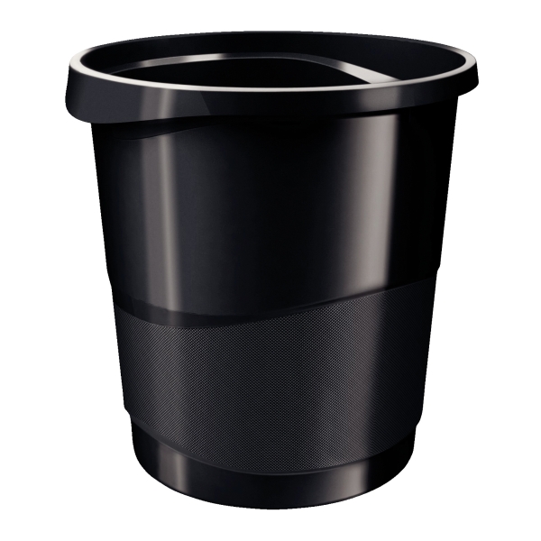 ESSELTE VIVIDA WASTE BIN 4L BLACK