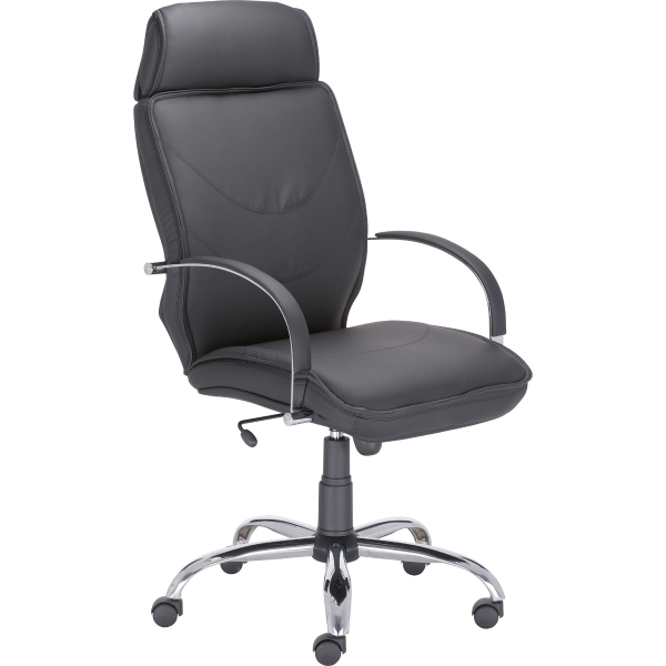 CHAIR SOPRANO EKO LEATHER BLACK