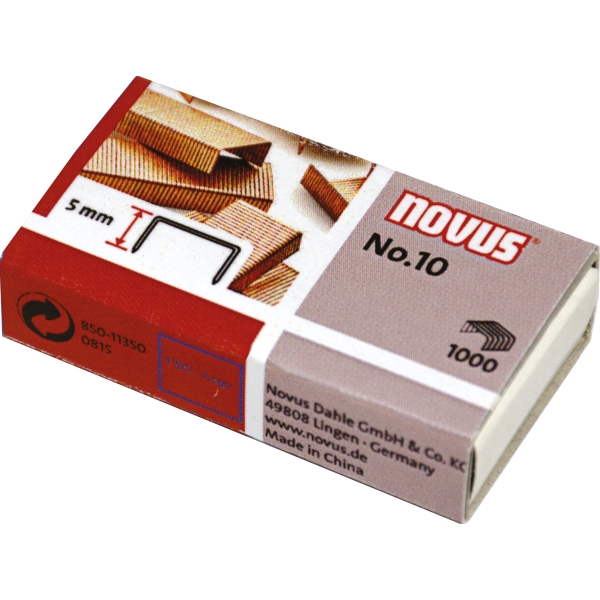 BX1000 NOVUS STAPLES NO 10 COPPER