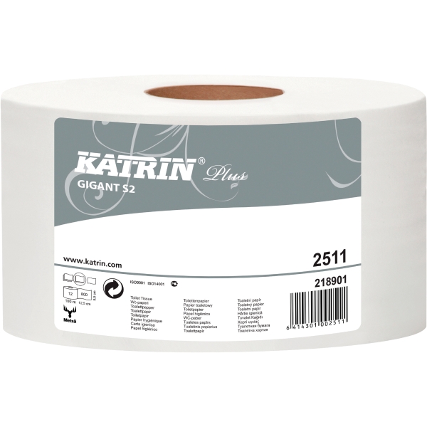 Papier toaletowy KATRIN PLUS GIGANT, 12 rolek