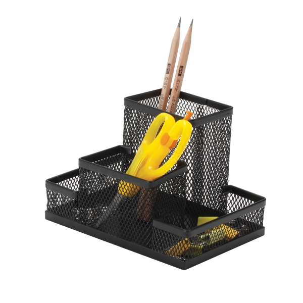 Q-CONNECT KF15112 DESK ORGANIZER MET BLK