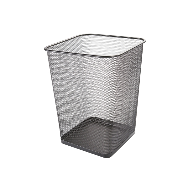 Q-CONNECT KF18471 WASTE BIN 12L MET BLK