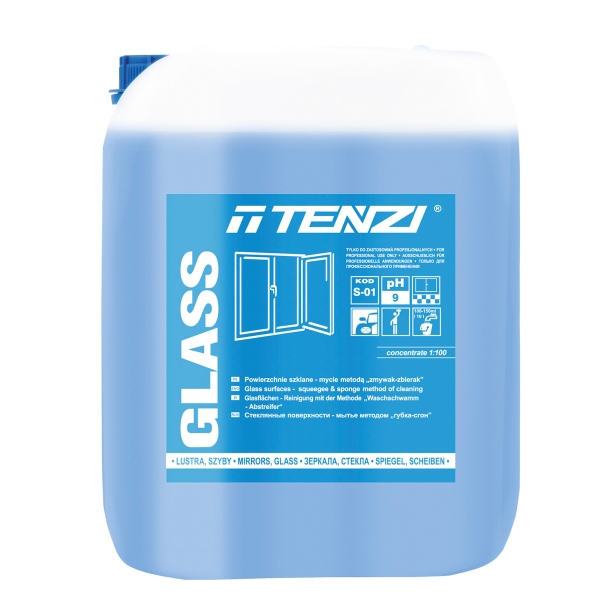 TENZI S01/010 GLASS LIQ WINDOW CLEAN 10L