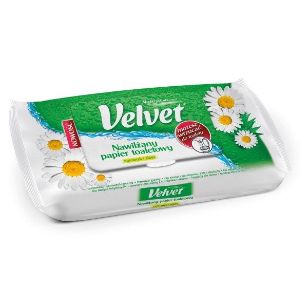 VELVET NATURAL WET TOILET PAPER