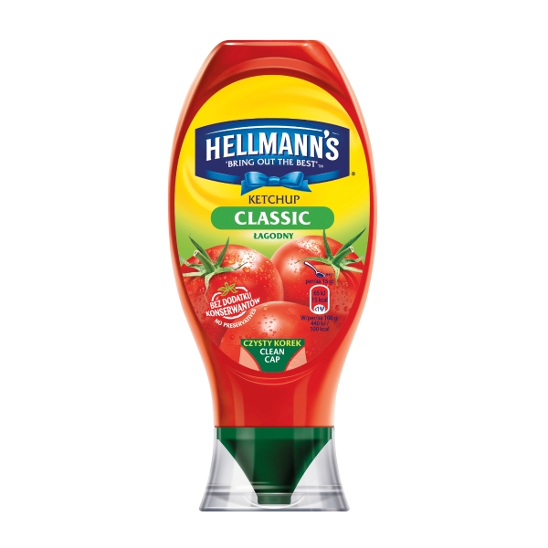 Ketchup HELLMANN'S łagodny, 450 g