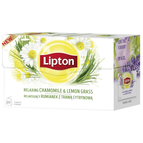 Napar ziołowy LIPTON Rumianek&Trawa cytrynowa, 20 kopert