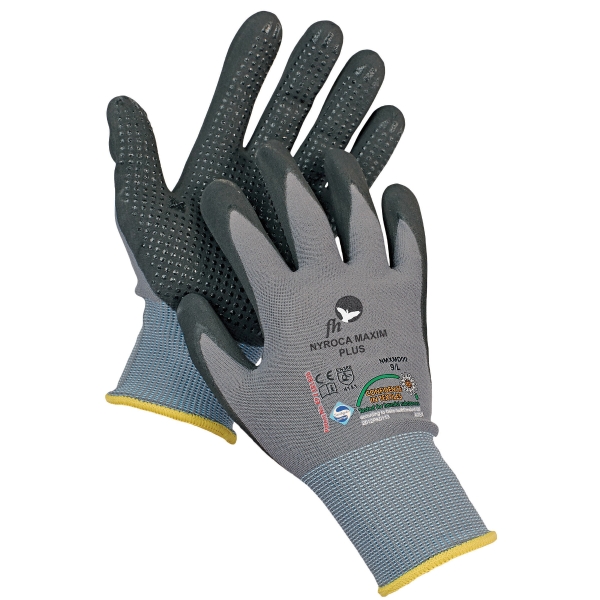 PAIR FH NYROCA MAXIM DOTS GLOVES 9