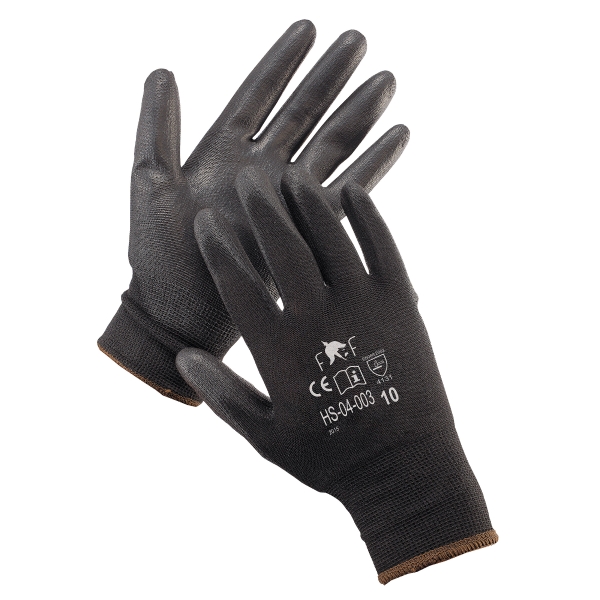 PK12 F&F HS-04-003 GLOVES 10 BLK