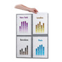 Paperflow 4066 Information Display A4 Size - Grey - Pack Of 4