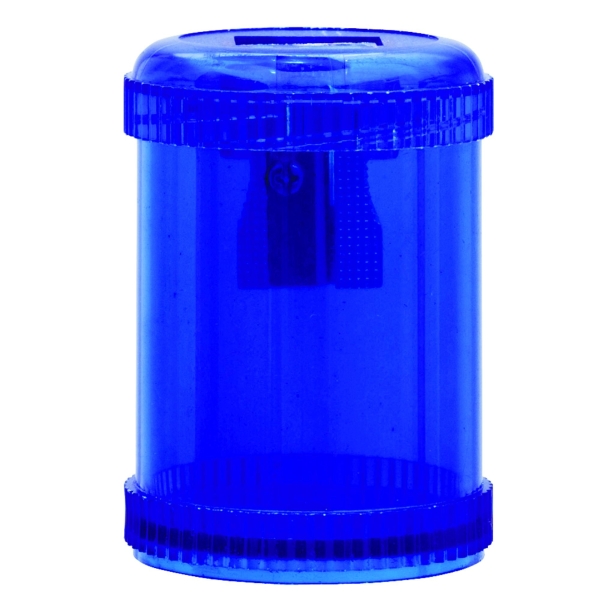 Plastic Pencil Sharpener Single Hole Coloured Barrel