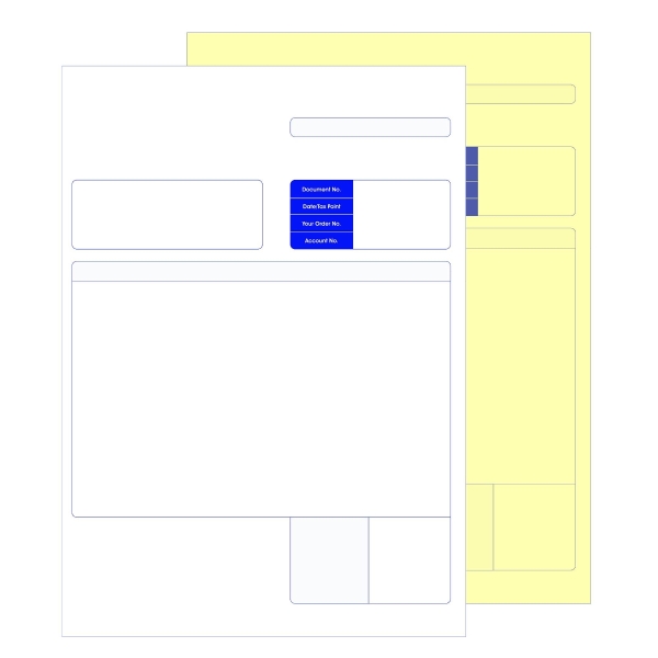 Sage Compatible Invoice Forms A4 Laser 2 Part - Box of 500